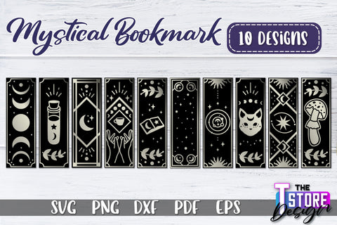 Mystical Bookmark SVG | Mystical Symbols SVG | Book Lover SVG The T Store Design 