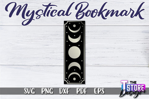 Mystical Bookmark SVG | Mystical Symbols SVG | Book Lover SVG The T Store Design 