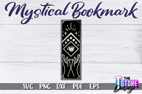 Mystical Bookmark SVG | Mystical Symbols SVG | Book Lover SVG The T Store Design 
