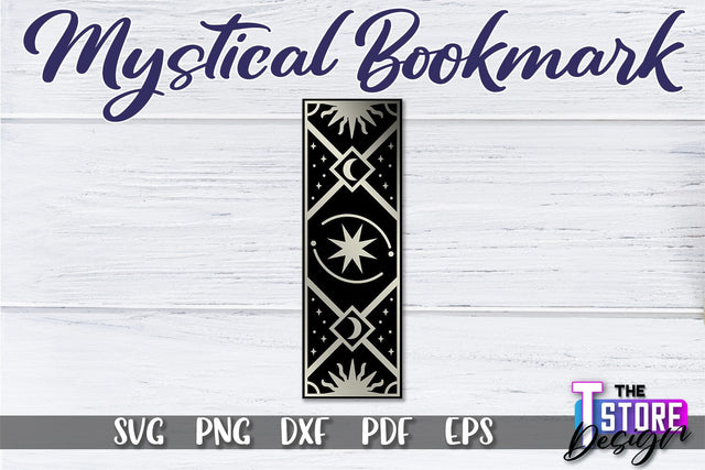Mystical Bookmark SVG | Mystical Symbols SVG | Book Lover SVG The T Store Design 