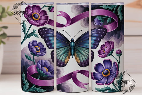 Mystical Butterfly 20oz Tumbler Wrap Sublimation sassyprint 