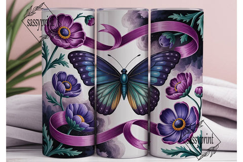 Mystical Butterfly 20oz Tumbler Wrap Sublimation sassyprint 