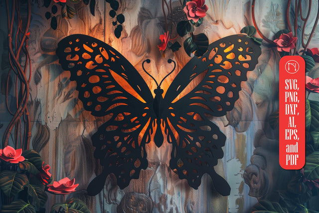 Mystical Butterfly laser cut Decor SVG SVG MD JOYNAL ABDIN 