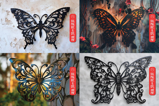 Mystical Butterfly laser cut SVG Bundle SVG MD JOYNAL ABDIN 