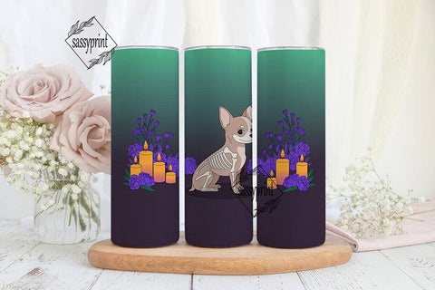 Mystical Chihuahua 20oz Tumbler Wrap Sublimation sassyprint 