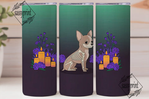 Mystical Chihuahua 20oz Tumbler Wrap Sublimation sassyprint 