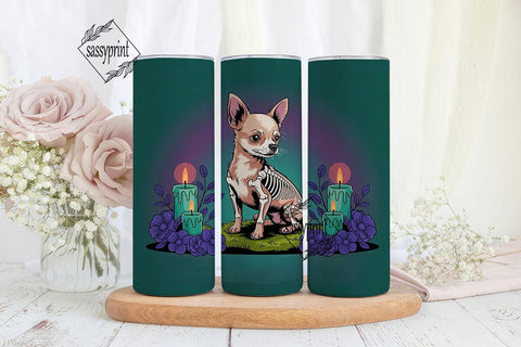 Mystical Chihuahua 20oz Tumbler Wrap Sublimation sassyprint 