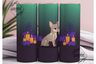 Mystical Chihuahua 20oz Tumbler Wrap Sublimation sassyprint 
