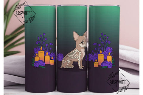 Mystical Chihuahua 20oz Tumbler Wrap Sublimation sassyprint 