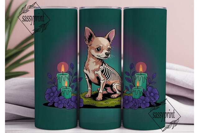 Mystical Chihuahua 20oz Tumbler Wrap Sublimation sassyprint 