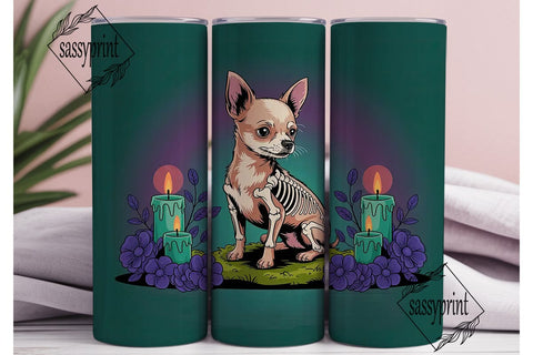 Mystical Chihuahua 20oz Tumbler Wrap Sublimation sassyprint 