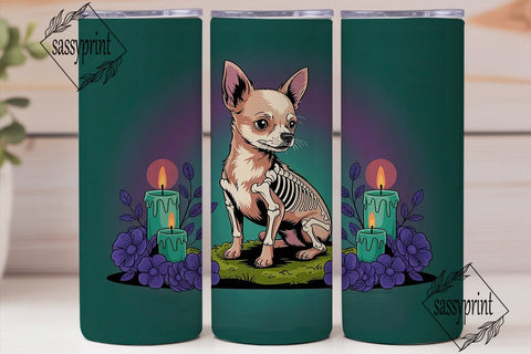 Mystical Chihuahua 20oz Tumbler Wrap Sublimation sassyprint 