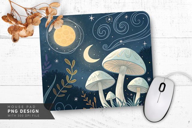 Mystical Cosmic Glow Mousepad Sublimation Regulrcrative 