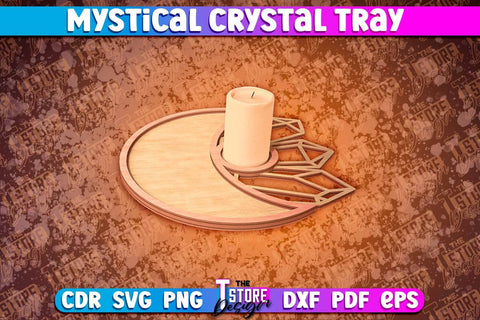 Mystical Crystal Tray Laser Cut Bundle | Laser Cut SVG Design | CNC Files v.1 SVG The T Store Design 