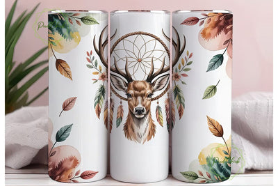 Mystical Deer Dreamcatcher 20oz Tumbler Sublimation PixelChick 