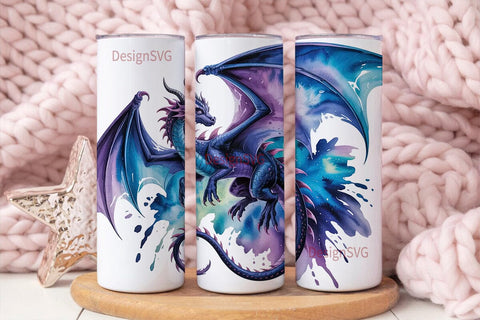 Mystical Dragon 20oz Tumbler Wrap Sublimation DesignSVG 