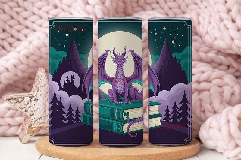 Mystical Dragon 20oz Tumbler Wrap Sublimation DesignSVG 