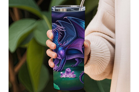 Mystical Dragon 20oz Tumbler Wrap Sublimation DesignSVG 