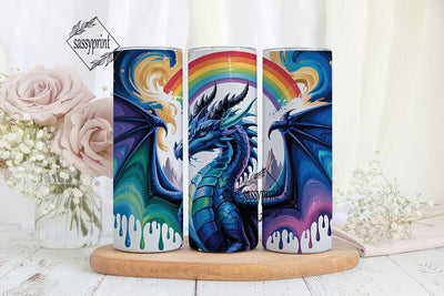 Mystical Dragon 20oz Tumbler Wrap Sublimation sassyprint 