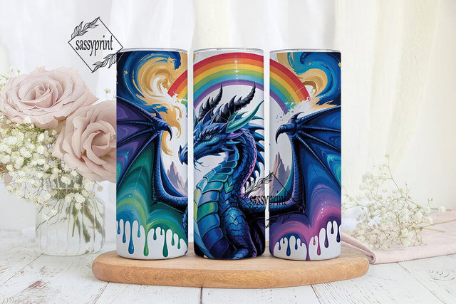 Mystical Dragon 20oz Tumbler Wrap Sublimation sassyprint 