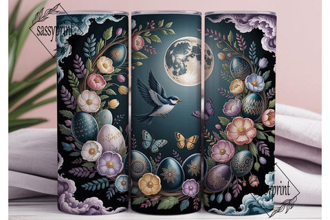 Mystical Easter Eggs Tumbler Wrap PNG Sublimation sassyprint 