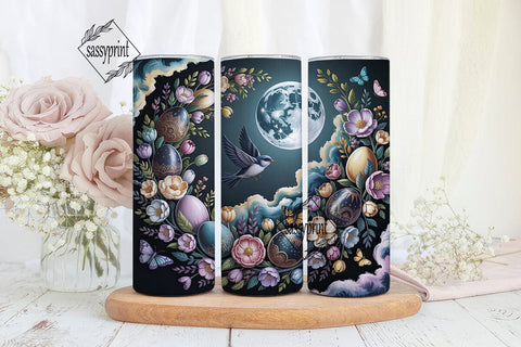 Mystical Easter Eggs Tumbler Wrap PNG Sublimation sassyprint 