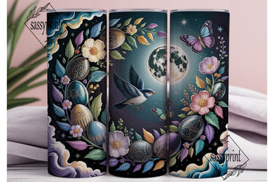Mystical Easter Eggs Tumbler Wrap PNG Sublimation sassyprint 