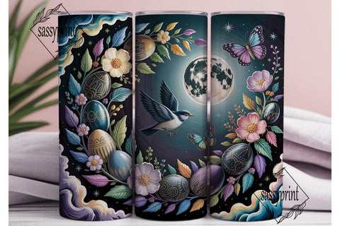 Mystical Easter Eggs Tumbler Wrap PNG Sublimation sassyprint 