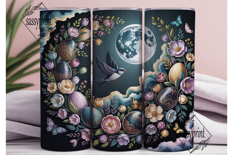 Mystical Easter Eggs Tumbler Wrap PNG Sublimation sassyprint 