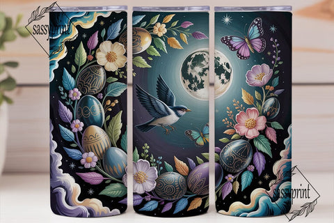 Mystical Easter Eggs Tumbler Wrap PNG Sublimation sassyprint 