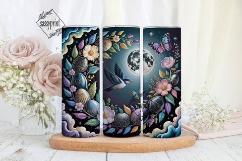 Mystical Easter Eggs Tumbler Wrap PNG Sublimation sassyprint 