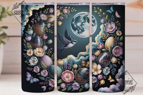 Mystical Easter Eggs Tumbler Wrap PNG Sublimation sassyprint 