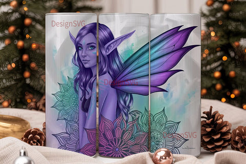 Mystical Elf 20oz Tumbler Wrap Sublimation DesignSVG 
