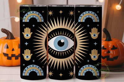 Mystical Evil Eye 20oz Tumbler Wrap Sublimation PixelChick 