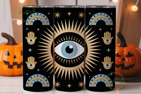 Mystical Evil Eye 20oz Tumbler Wrap Sublimation PixelChick 