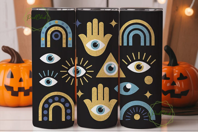 Mystical Evil Eye 20oz Tumbler Wrap Sublimation PixelChick 