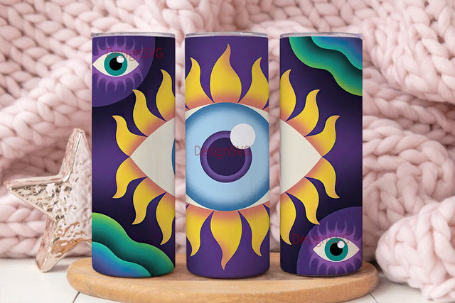 Mystical Eye 20oz Tumbler Wrap Sublimation DesignSVG 