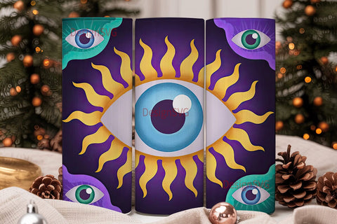 Mystical Eye 20oz Tumbler Wrap Sublimation DesignSVG 