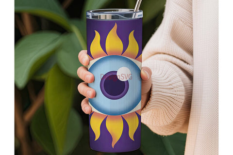 Mystical Eye 20oz Tumbler Wrap Sublimation DesignSVG 