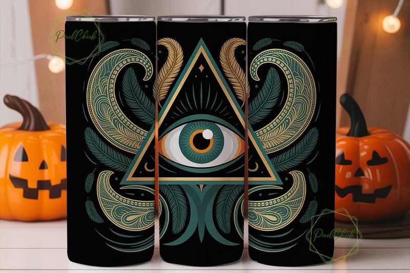 Mystical Eye 20oz Tumbler Wrap Sublimation PixelChick 