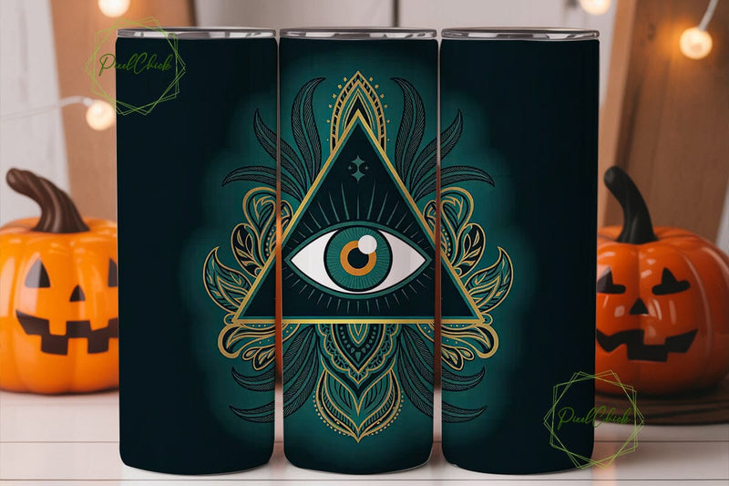 Mystical Eye 20oz Tumbler Wrap Sublimation PixelChick 