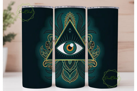 Mystical Eye 20oz Tumbler Wrap Sublimation PixelChick 