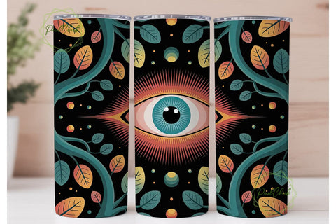 Mystical Eye Tumbler Wrap PNG Sublimation PixelChick 