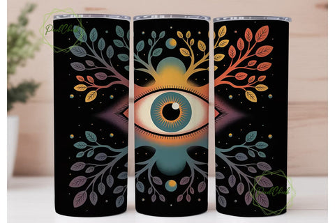 Mystical Eye Tumbler Wrap PNG Sublimation PixelChick 