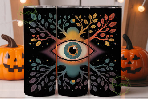 Mystical Eye Tumbler Wrap PNG Sublimation PixelChick 