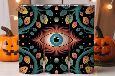 Mystical Eye Tumbler Wrap PNG Sublimation PixelChick 