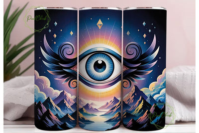 Mystical Eye Tumbler Wrap PNG Sublimation PixelChick 