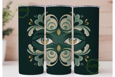 Mystical Eyes 20oz Tumbler Wrap Sublimation PixelChick 