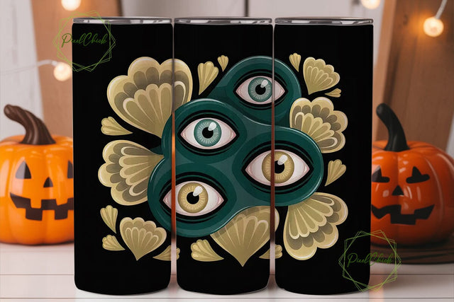Mystical Eyes 20oz Tumbler Wrap Sublimation PixelChick 