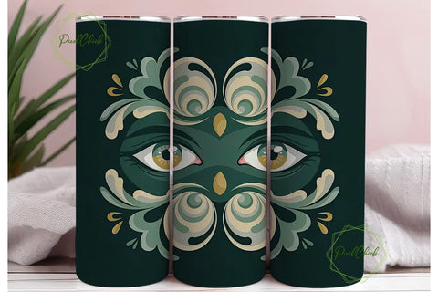 Mystical Eyes 20oz Tumbler Wrap Sublimation PixelChick 